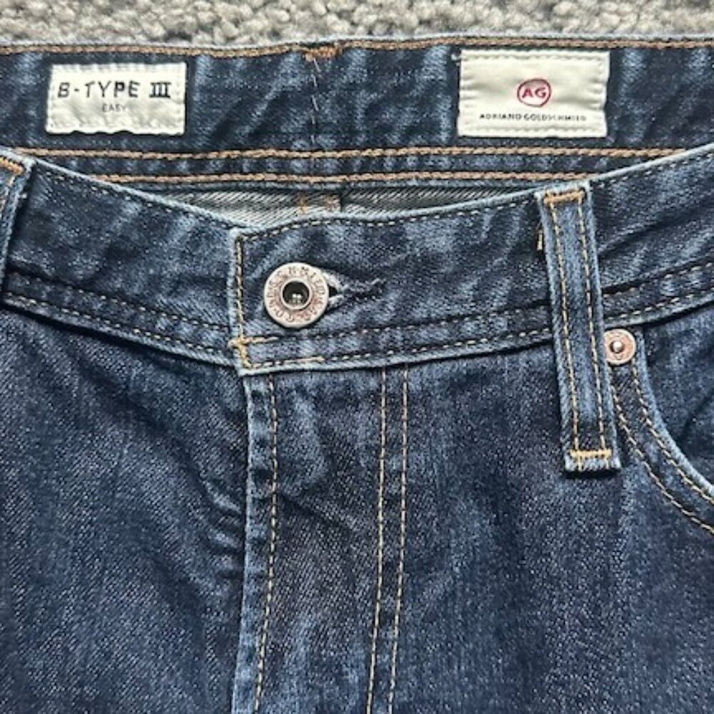 AG ADRIANO GOLDSCHMIED B-TYPE III (3) EASY BLUE DENIM JEANS - MENS 30 X 33 - EUC - Picture 4 of 15
